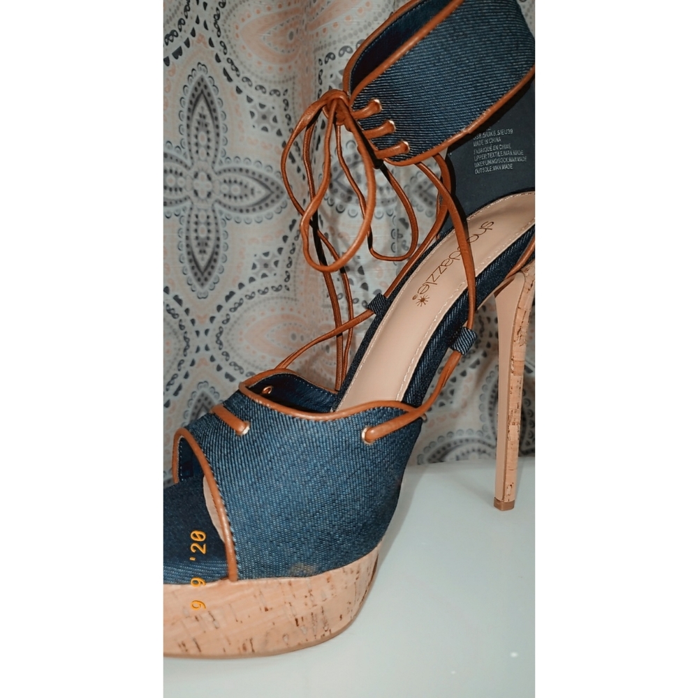 Denim High heels